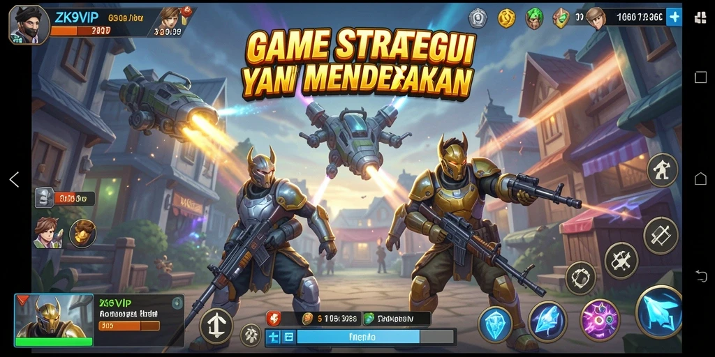 Menampilkan pertempuran strategis yang mendebarkan dalam ZK9VIP.